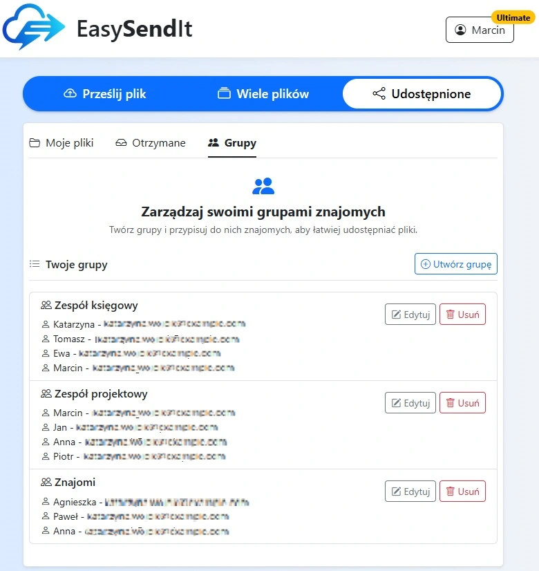 Grupy kontaktowe